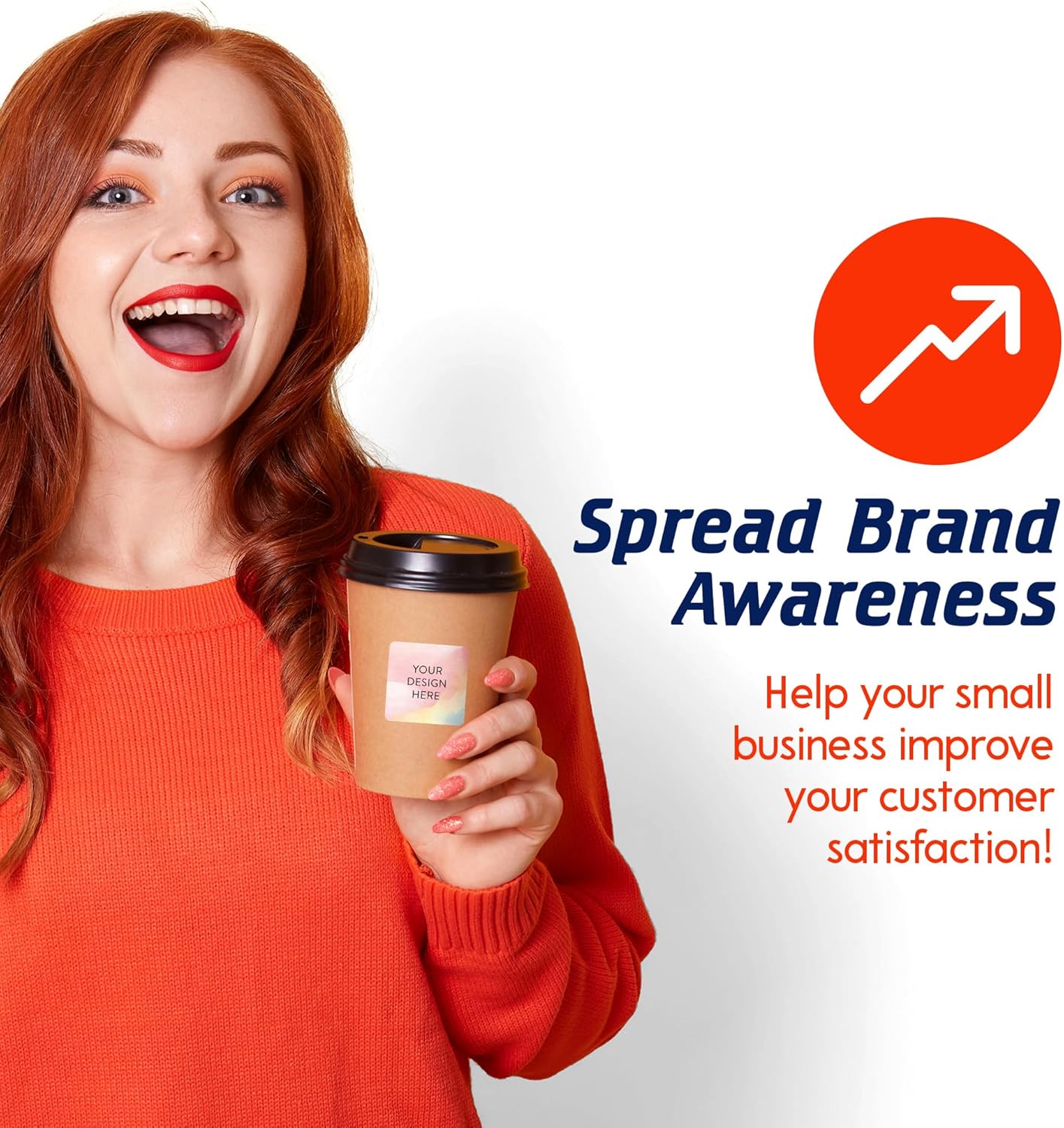 100 Custom Vinyl Stickers - Upload Your own Image, Text, Design, Logo - Personalized Logo Labels for Handmade, Packaging, Bottle, Jars, Candle, Brand Stickers (Watercolor, 1.5x1.5 Square)