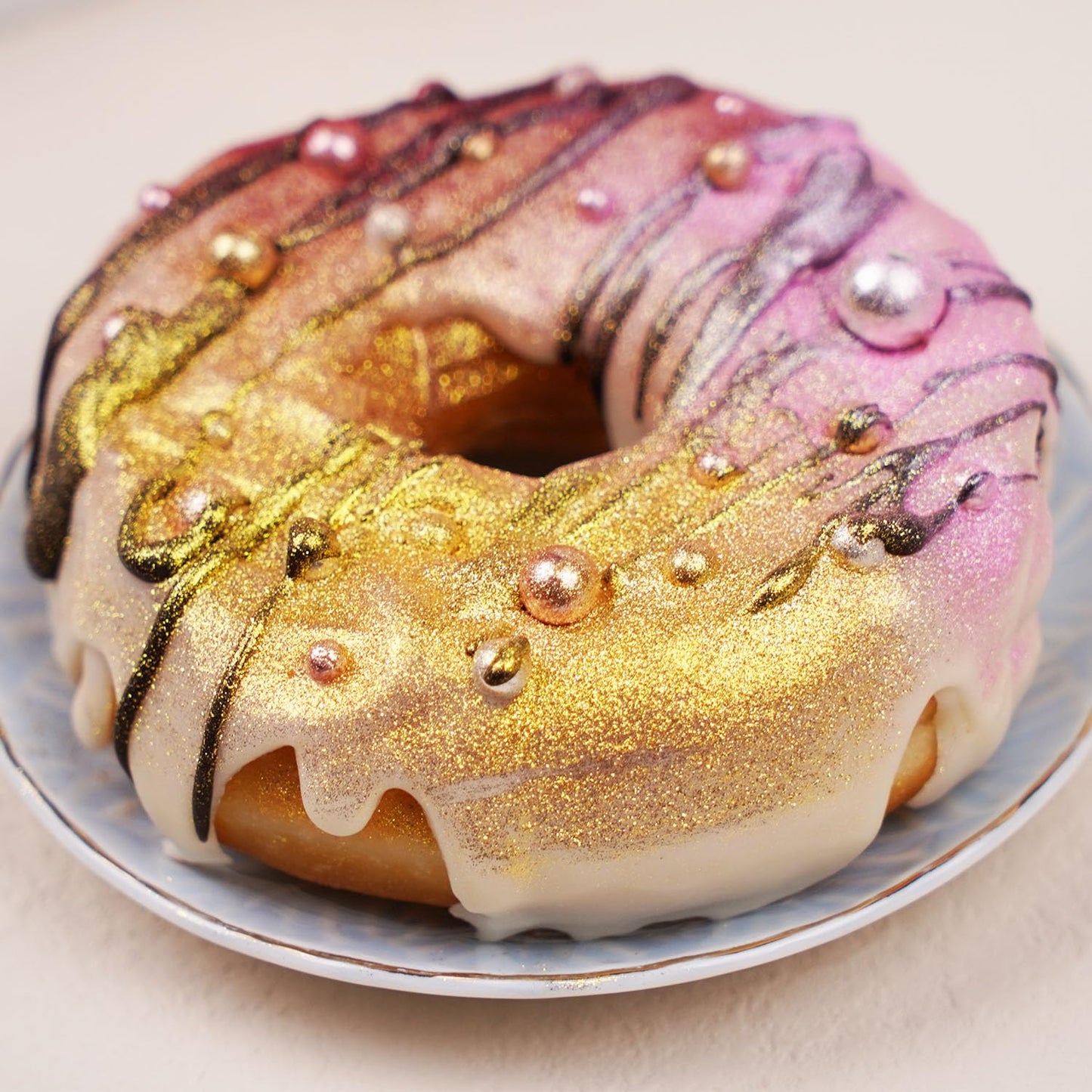 Dazzjoy Rose Gold Pearl Rods Sprinkles, 130g/4.58oz, Mix Size, Pearl Sprinkles for Cupcake Decorating, Cupcake Toppers, Cake Decorations, Ice Cream, Wedding Party Valentines Easter Supplies