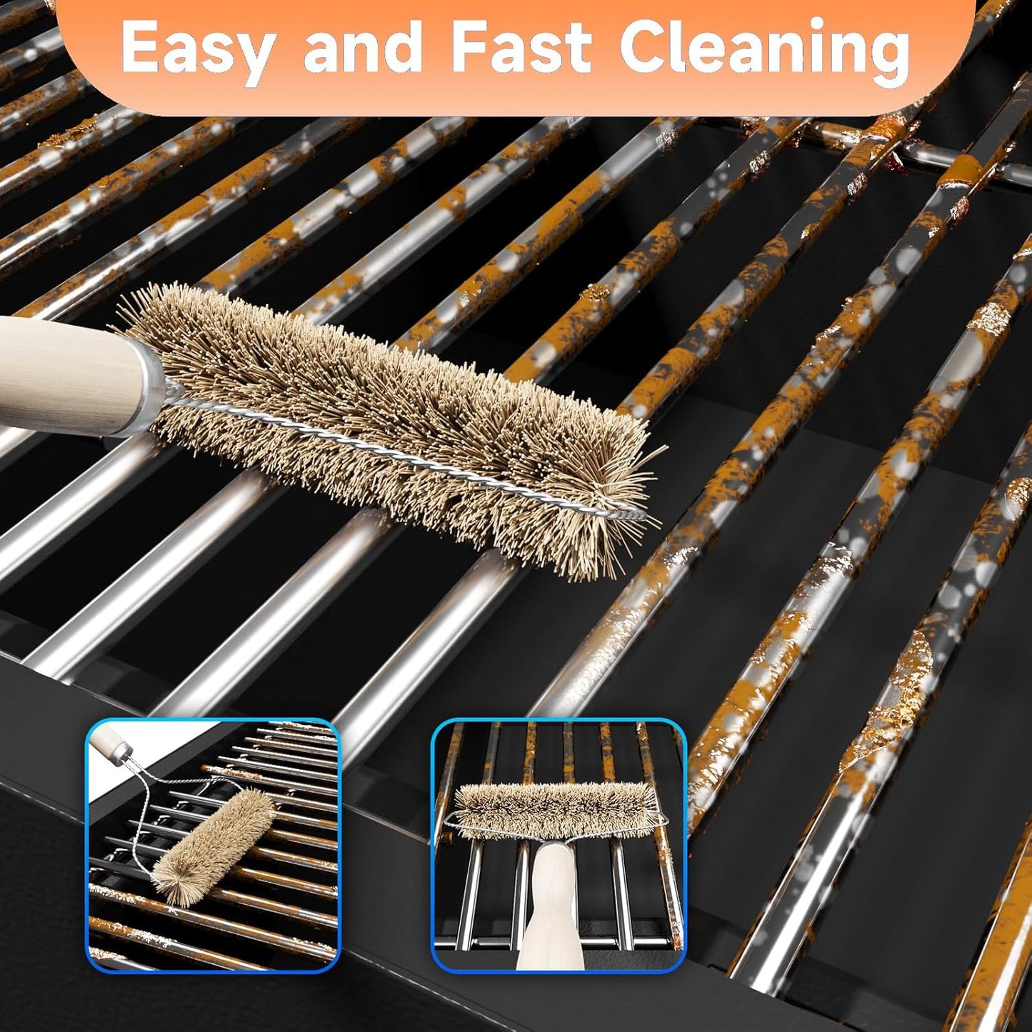 15'' Stainless Steel Grill Grate for Broil-Mate 165154 195554, Broil King Replacement Grates 986557, 9869-54, 9869-57, Signet 70, 20, 90, Crown 10, 20, 40, 90, Huntington 6666-54, Sterling1155-54