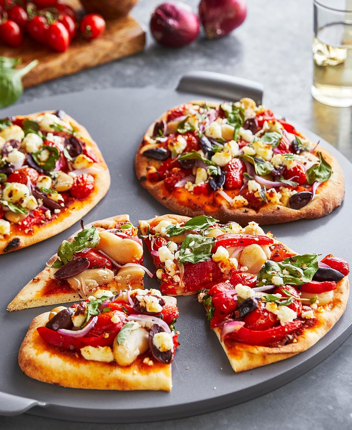 GreenPan Premiere Ovenware Healthy Ceramic Nonstick 16.5" Pizza Pan, PFOA and PFAS-Free, Warp-Free Bakeware, Durable Quick Heating Baking Tray, Oven and Broiler Safe to 600F, Dishwasher Safe, Gray