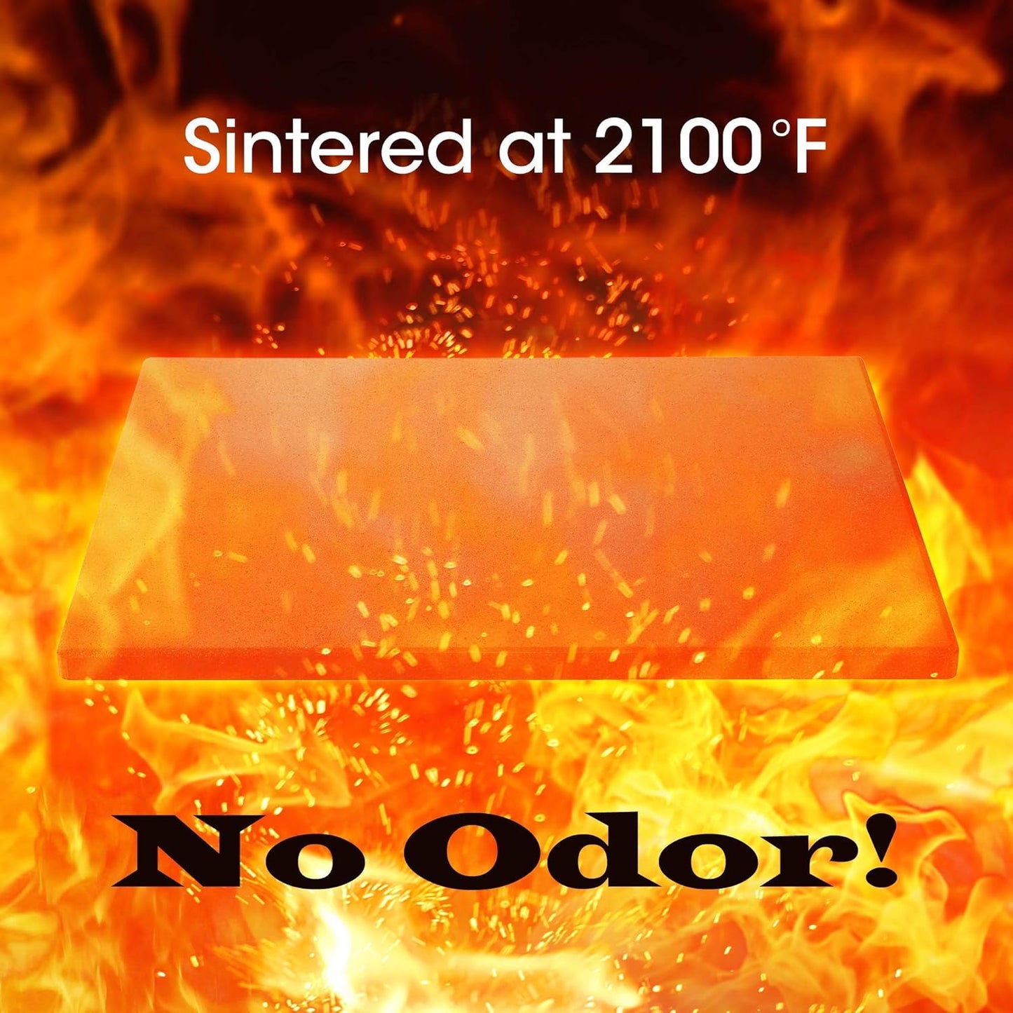 Unicook Pizza Stone, Heavy Duty Cordierite Pizza Pan for Oven and Grill, Thermal Shock Resistant Baking Stone for Bread, 15 X 12 Inch Rectangular, 6.6 lbs