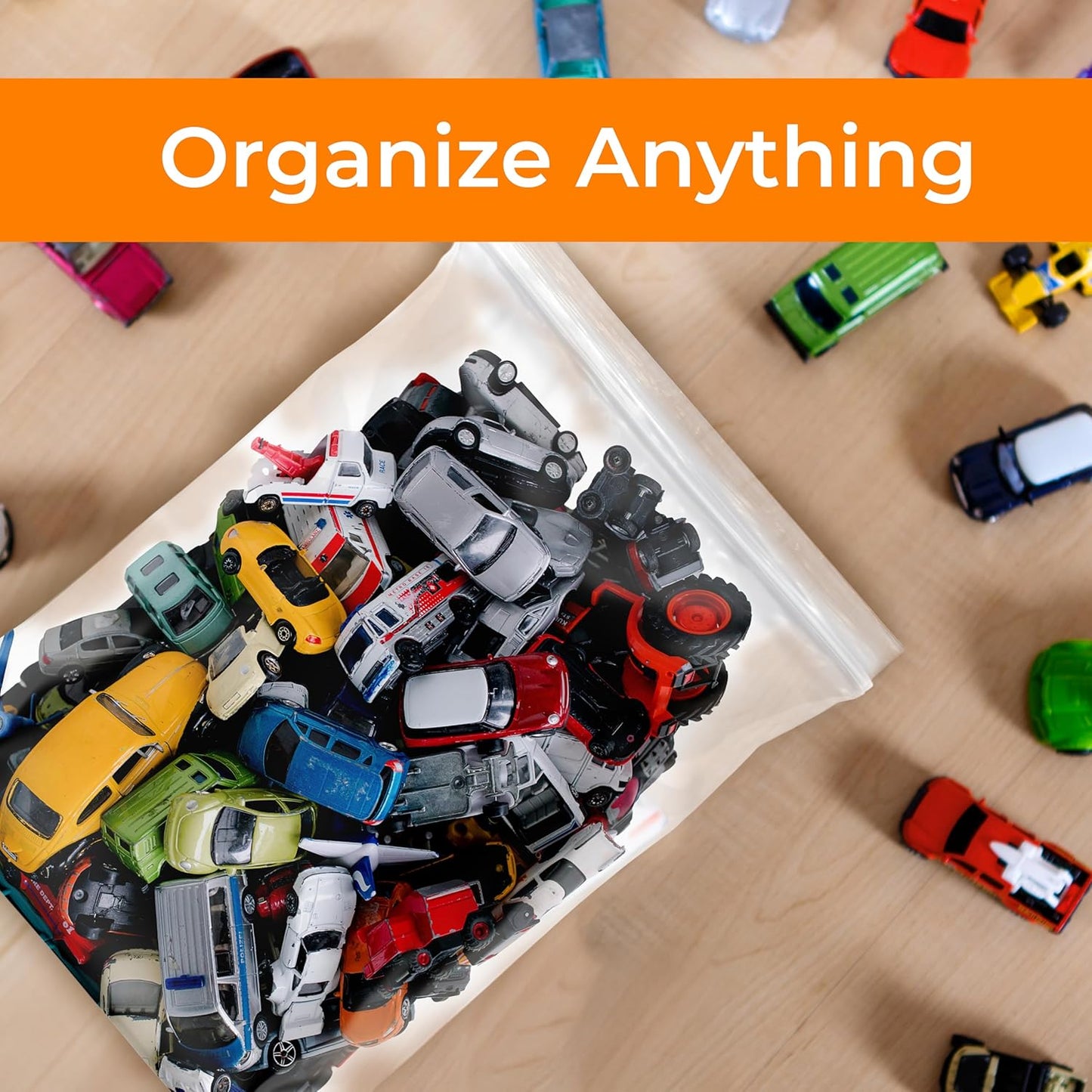 SNL | 8" X 10" - 2 MIL - 1,000 Bags | Large | Strong | Zipper Lock Reclosable, Clear, Disposable, Plastic Bags, For Food and Storage