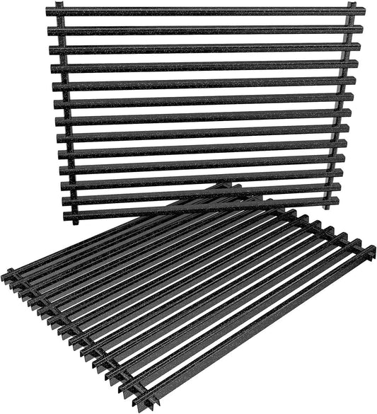 7525 Grill Grates for Weber Spirit 300 Series, E310, E320 Gas Gill with Front Control Panel, Spirit 700, 17 1/4" Cooking Grates for Genesis Silver B/C, Genesis Gold B/C, Porcelain Enameled, 2 Pack
