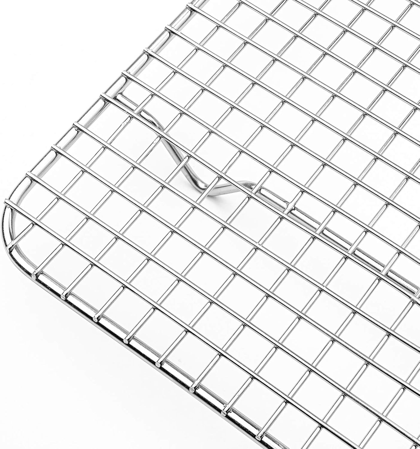 Last Confection Stainless Steel Baking & Cooling Rack - 8-1/2" x 12" (Fits Quarter Sheet Pan) - Cookie Baker's Oven Wire Rack