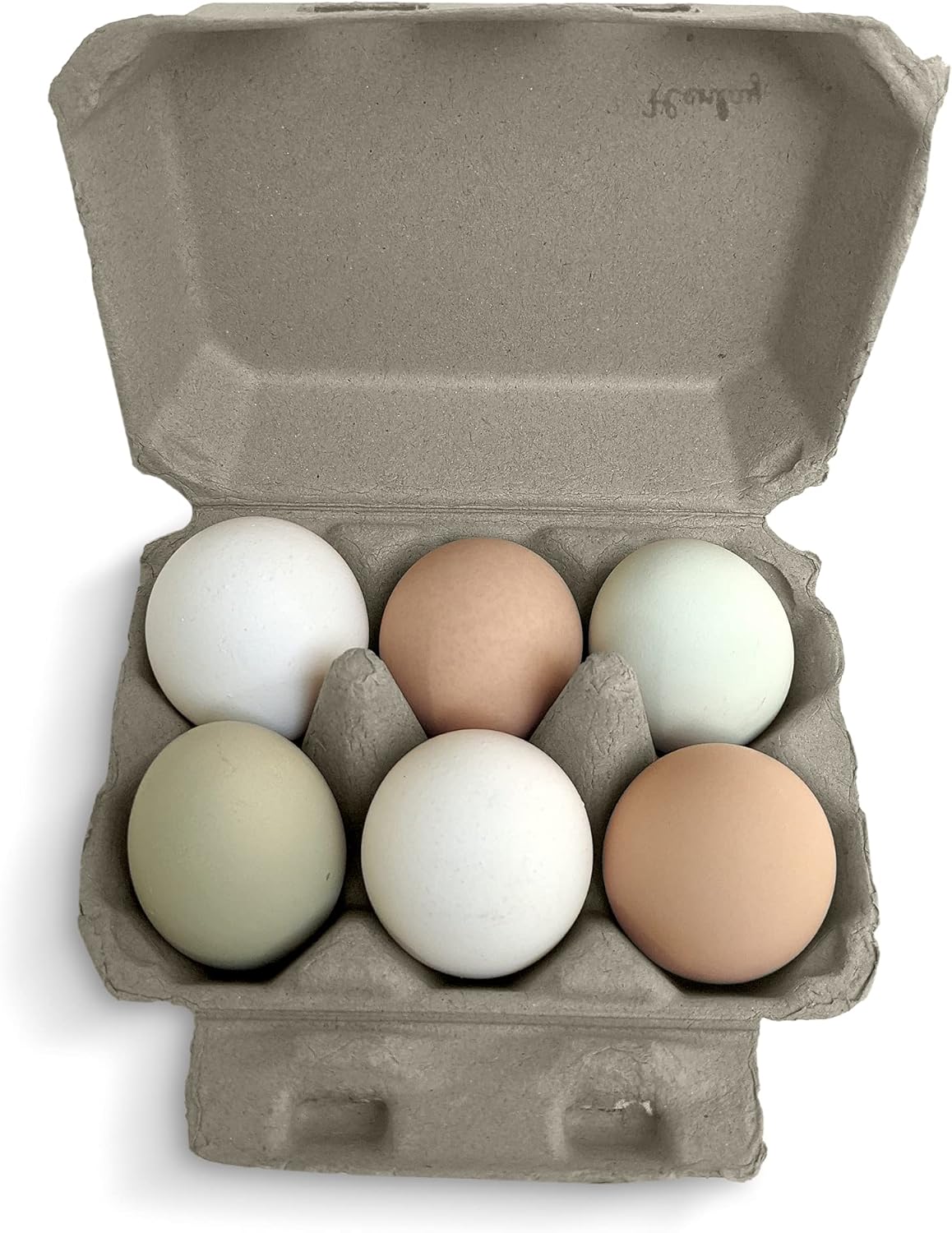Half Dozen Blank Egg Cartons – 6-Pack Flat Top Half-Dozen Holder, Recyclable Pulp, Ideal for Farm-Fresh Eggs, DIY Custom Labeling, Eco-Friendly Storage - 100 Pack