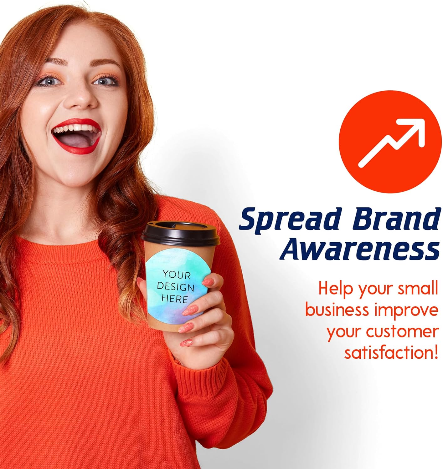 100 Custom Vinyl Stickers - Upload Your own Image, Text, Design, Logo - Personalized Logo Labels for Handmade, Packaging, Bottle, Jars, Candle, Brand Stickers (Sky Blue, 6x6)