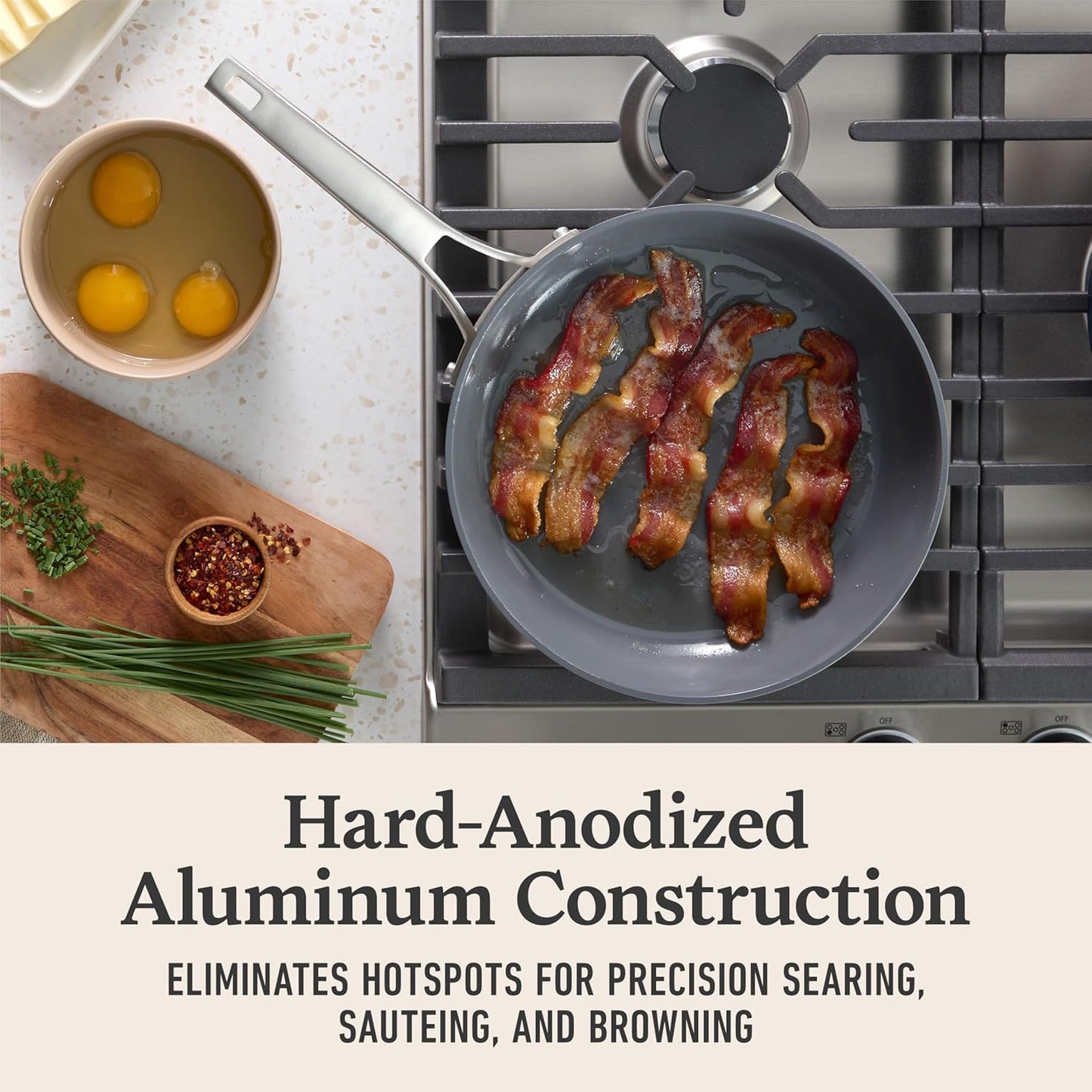 Calphalon® Premier Ceramic Nonstick 8" and 10" Frying Pan Set, Midnight Blue