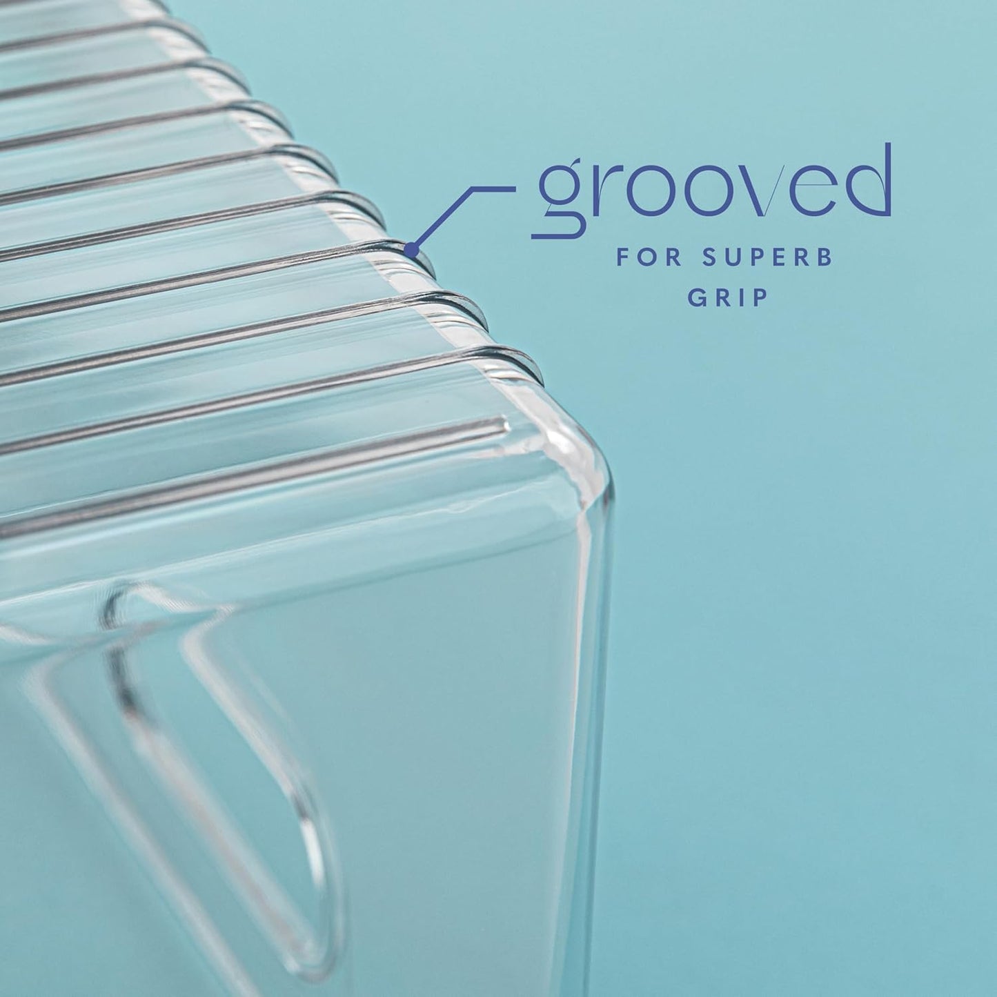 Plastic Food Storage 6 Pack Clear Container Bin with Handles for Organizing Kitchen, Pantry, Fridge, Freezer, Pantry,Bathroom. 10"x6"x5"