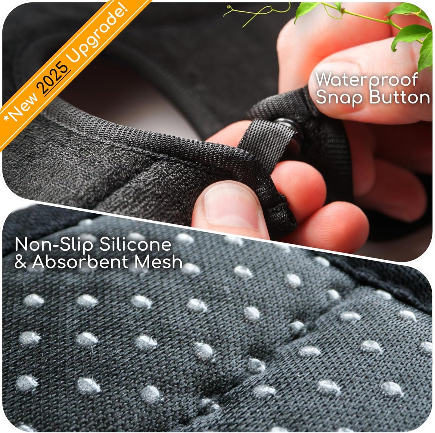 The Original Ternal Sinkmat Drip Catcher & Splash Guard, Faucet Mat for Sinks – Absorbent Microfiber, Machine Washable Counter Protector & Drying Mat for Kitchen, Bathroom or RV [Black, XL, 1 Pack]