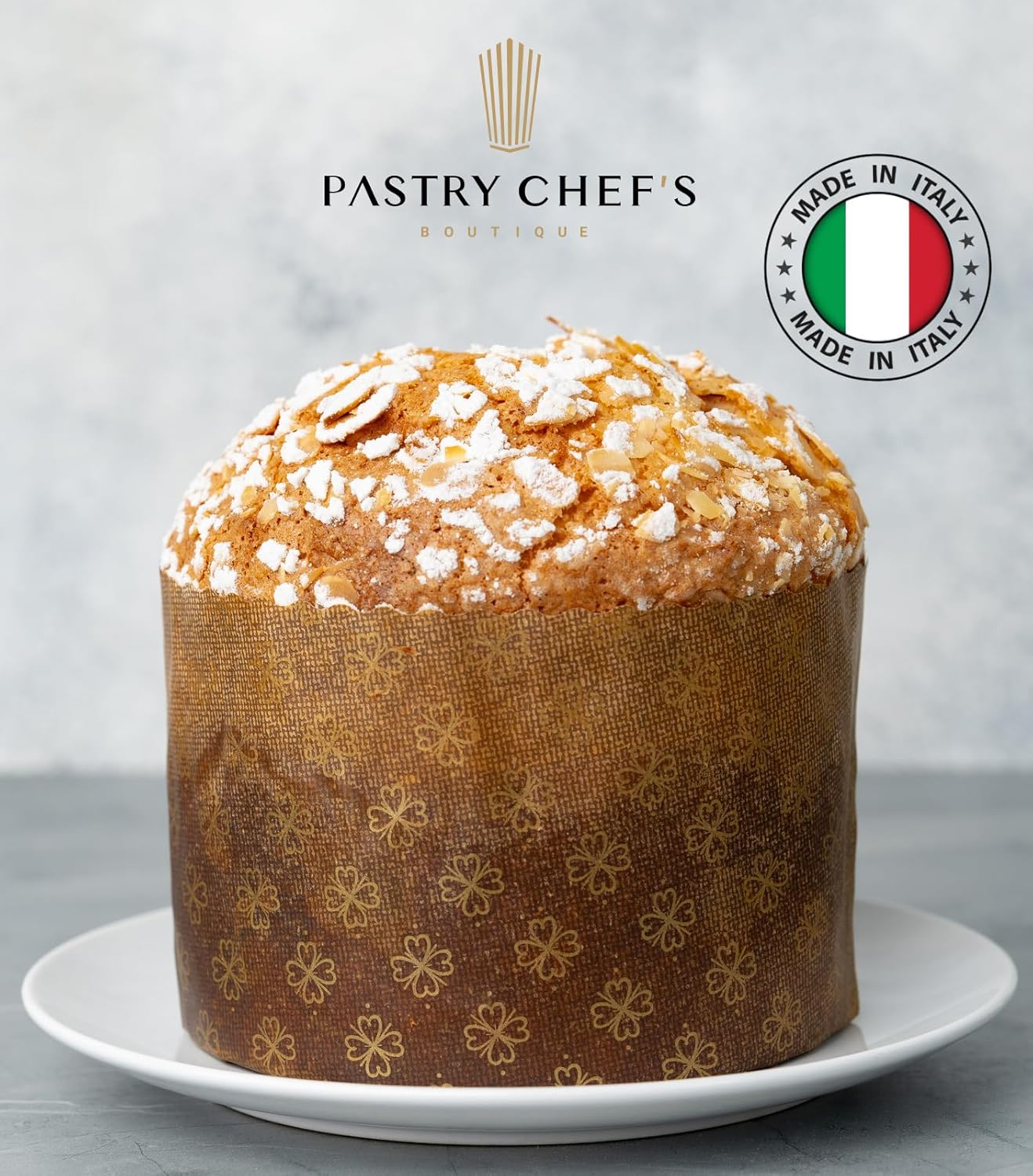 Pastry Chef's Boutique Thin Panettone Paper Pan Mold (Thin Paper - Medium 750 gr) - Pack of 6