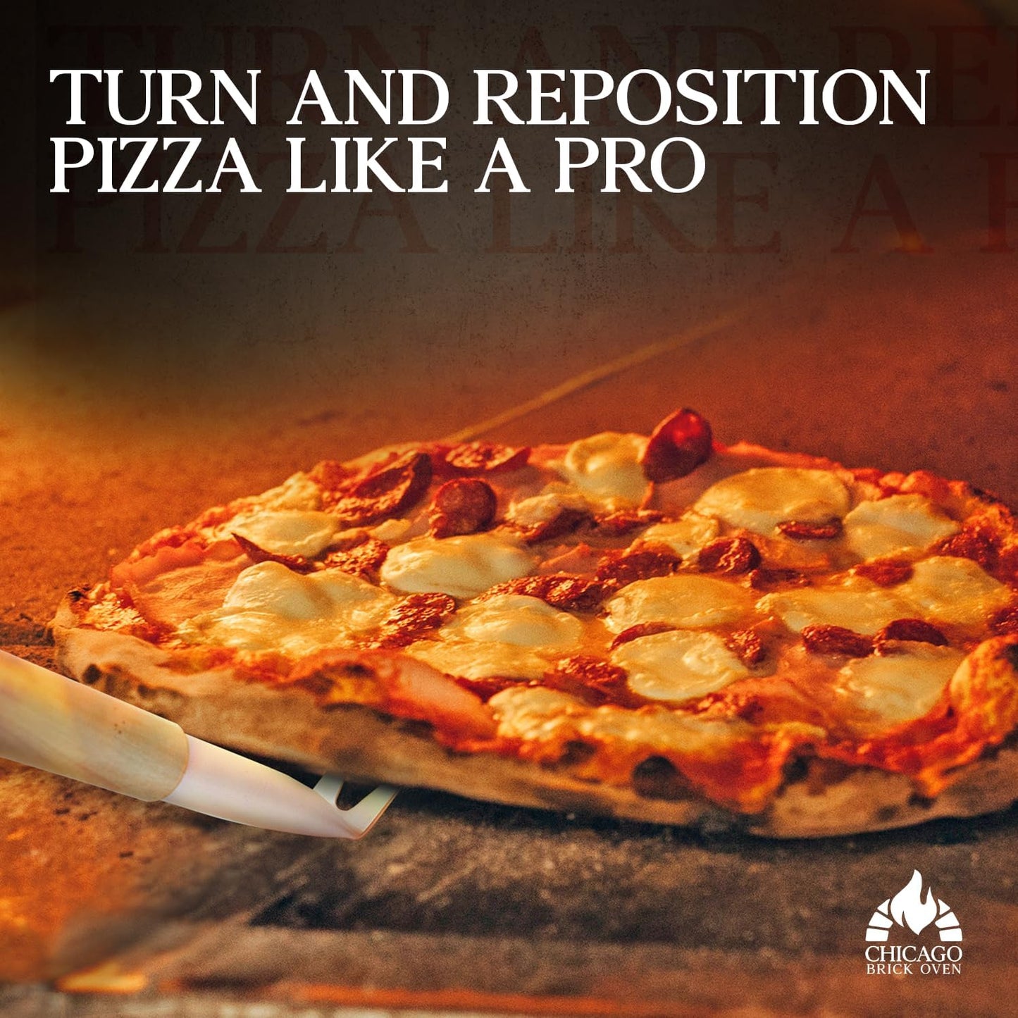 Pizza Bubble Popper Spinner Turning Fork Aluminum 17.5 inch with Wooden Handle and Leather Strap (2-Pack), Pizza Turner Peel - Outdoor Pizza Oven Accessories