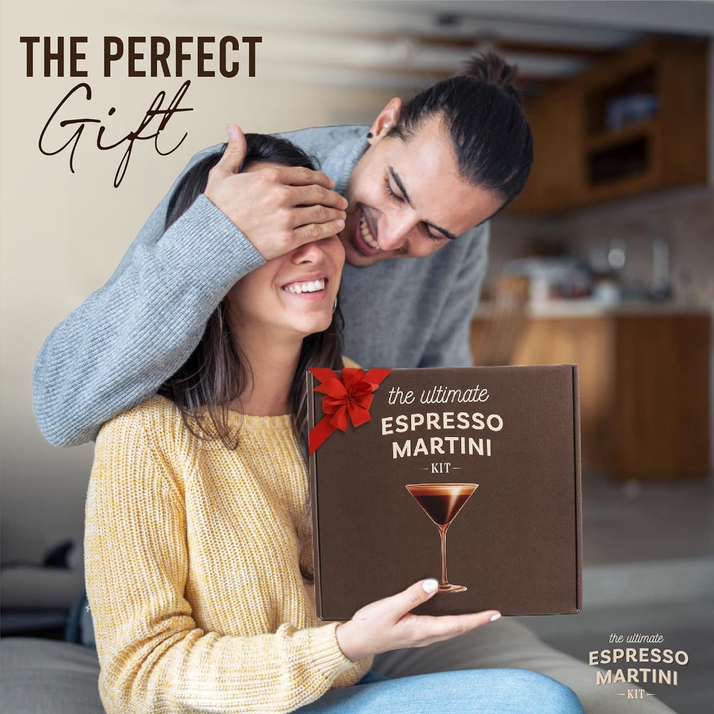 Espresso Martini Kit Gift Set– Complete Martini Maker Set with Espresso Mix, Party-Ready Accessories, and Elegant Decorations for Birthdays and Events, Birthday Gifts for Women