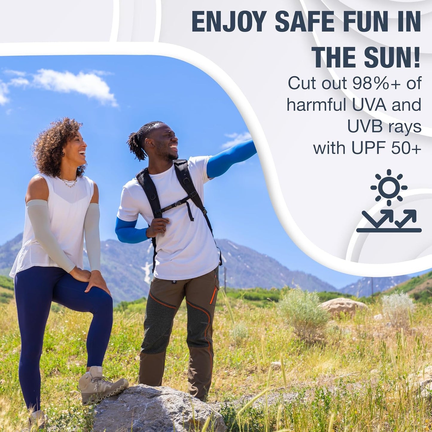 SportsTrail Cooling Arm Sleeves for Men & Women – Breathable, UV Sun Protection, Sports Arm Sleeves for Women, Men & Youth