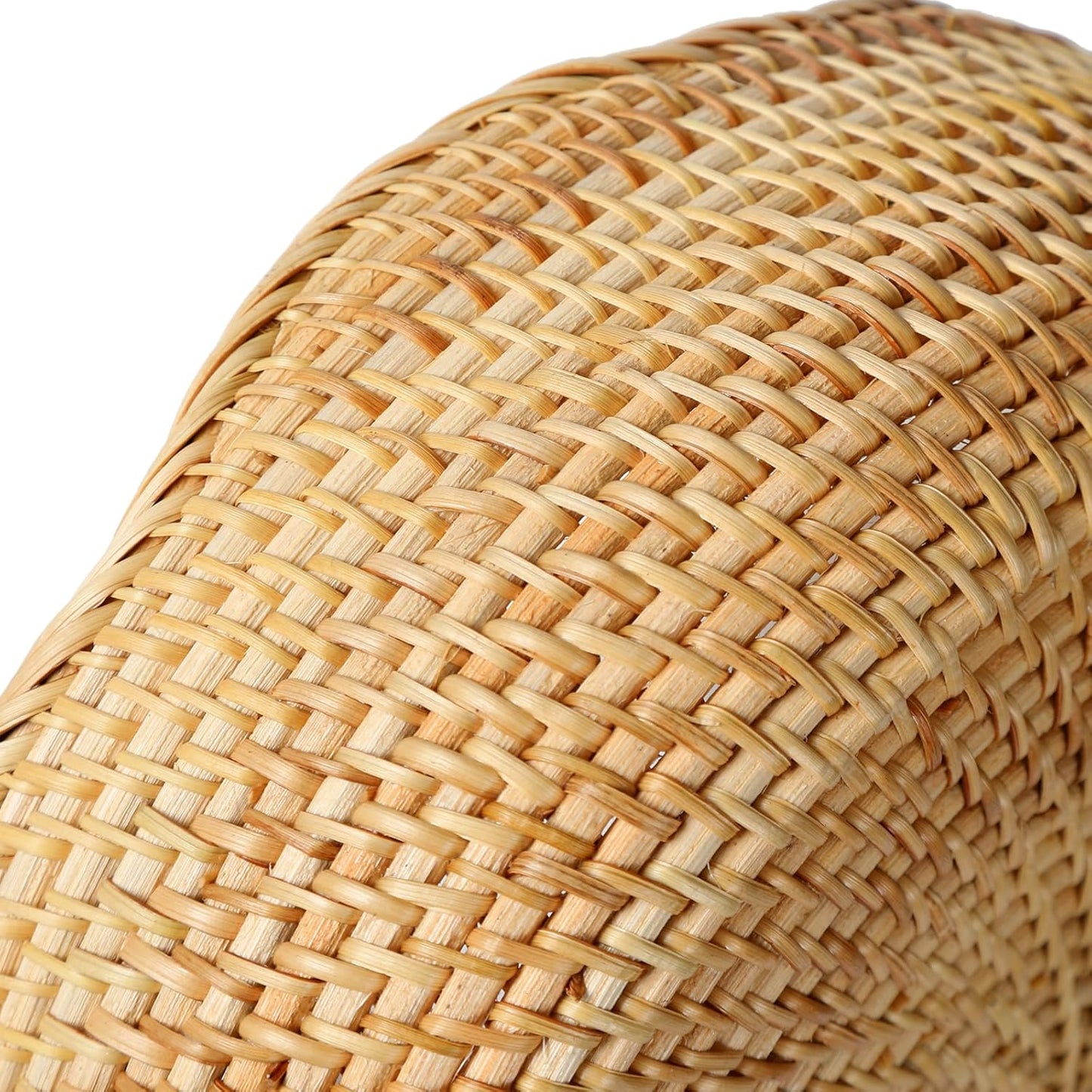 Rattan Bread Basket, Round Fruit Baskets, Scalloped Wicker Storage Bowls, Natural Woven Serving Basket Bowls, Decorative Baskets for Kitchen Counter Organizing, Gift Basket, 1 Pack, S Size