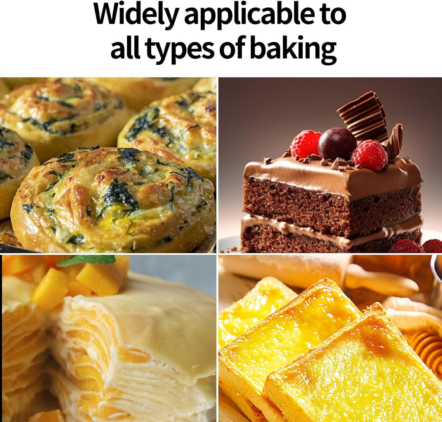 Silicone Baking Mold, Detroit Style Pizza Pan, Rectangular Baking Dish with Handles, Compatible with Fancy Panz, for Lasagna, Cake, Brownie or Family Dinner, 12.6 x 9.8 x 2.1 Inch (2 Pack, Grey)