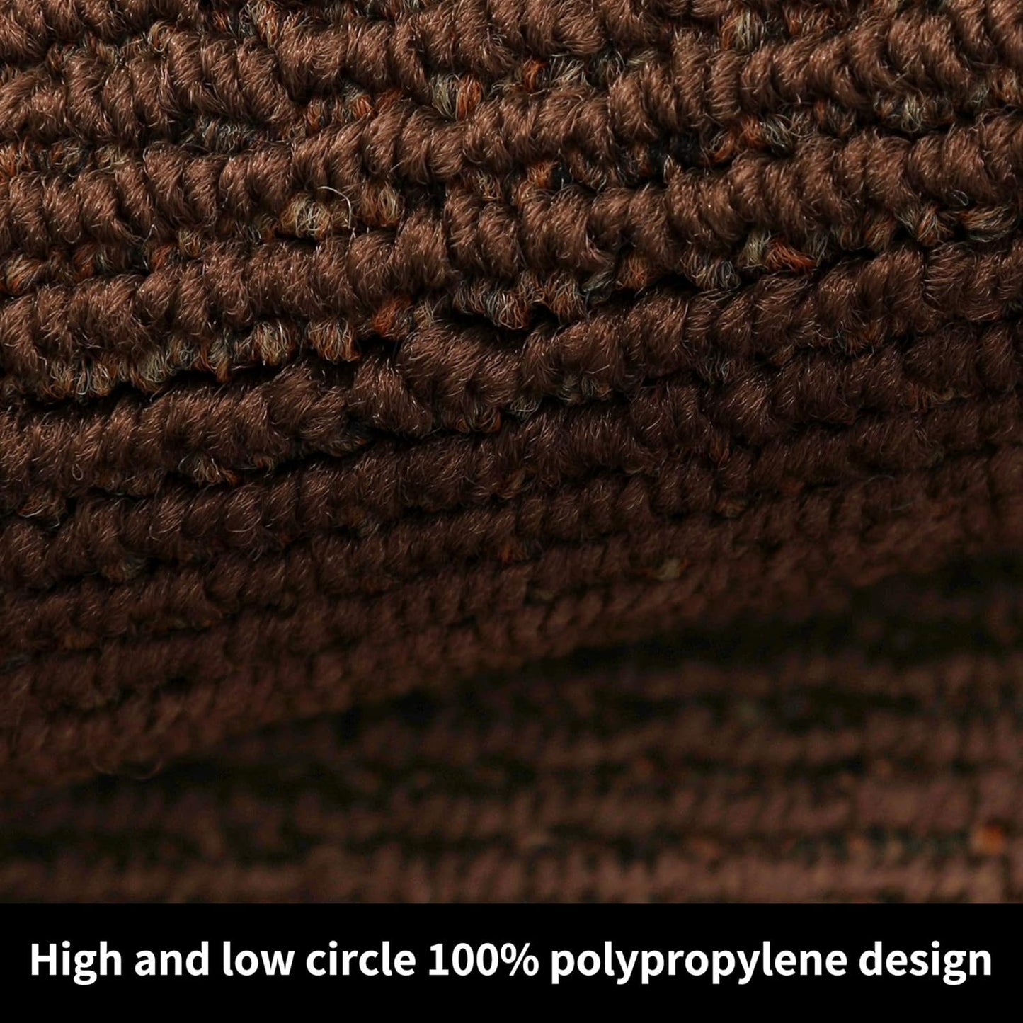 COSY HOMEER 24x35 Inch/24X60 Inch Kitchen Rug Mats Made of 100% Polypropylene Strip TPR Backing 2 Pieces Soft Kitchen Mat Specialized in Anti Slippery and Machine Washable,Brown