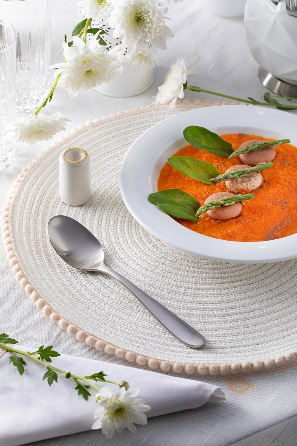 Matte Silverware Set, 18/10 Stainless Steel Satin Flatware, Modern Brushed Finish Cutlery, Dishwasher Safe & Durable, Built to Last (40-Piece, Razzoli)