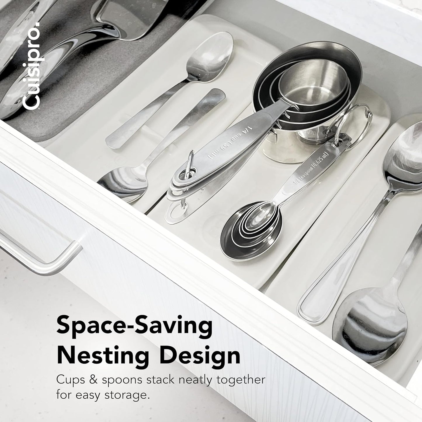 CUISIPRO Measuring Cup & Spoon Set SS