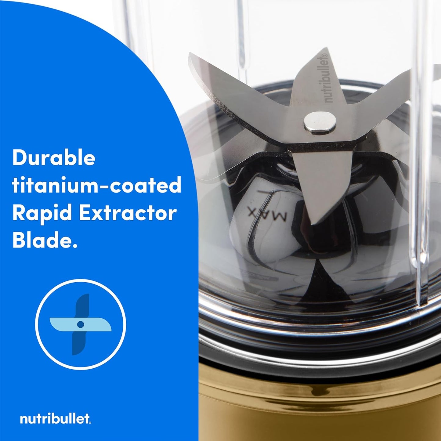 nutribullet Ultra Personal Blender NB50500BR, 32 oz, Brass