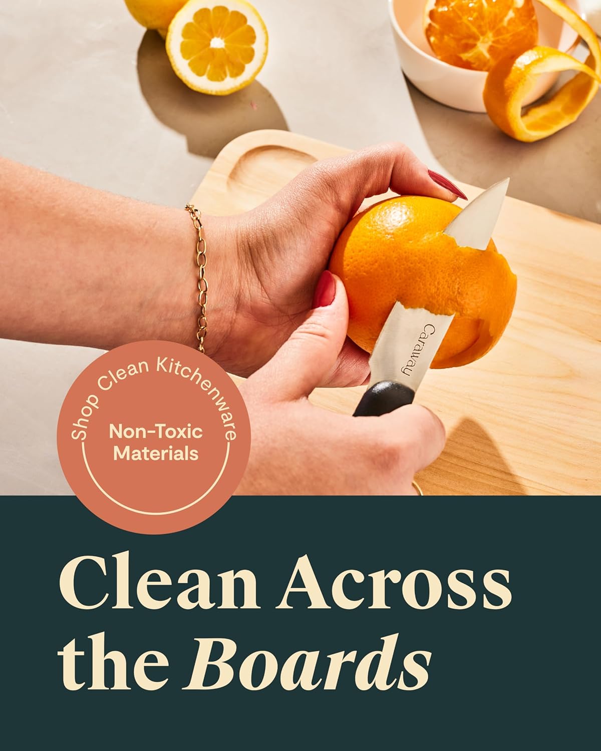 Caraway Cutting Board - Small (10 x 7”) - Double Sided Wood Cutting Board - Made From FSC-Certified Birch Wood - Food-Safe Mineral Oil & Wax Finish