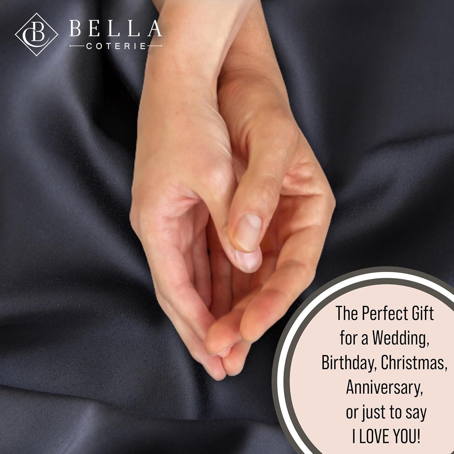 Bella Coterie Luxury Bamboo Viscose Cal King Size Sheet Set | 100% Organically Grown | Ultra Soft | Cooling for Hot Sleepers | 18" Deep Pocket [Black]