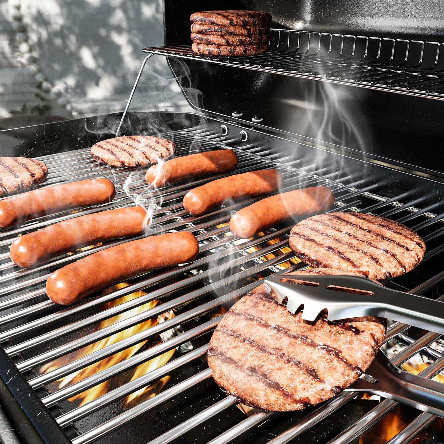 17" Stainless Steel Grill Grate for Charbroil Tru Infrared Grill Replacement Parts 463242715 463242716 463276016 466242715 466242716, Grill Replacement Parts for Nexgrill 720-0882A BHG 720-0882