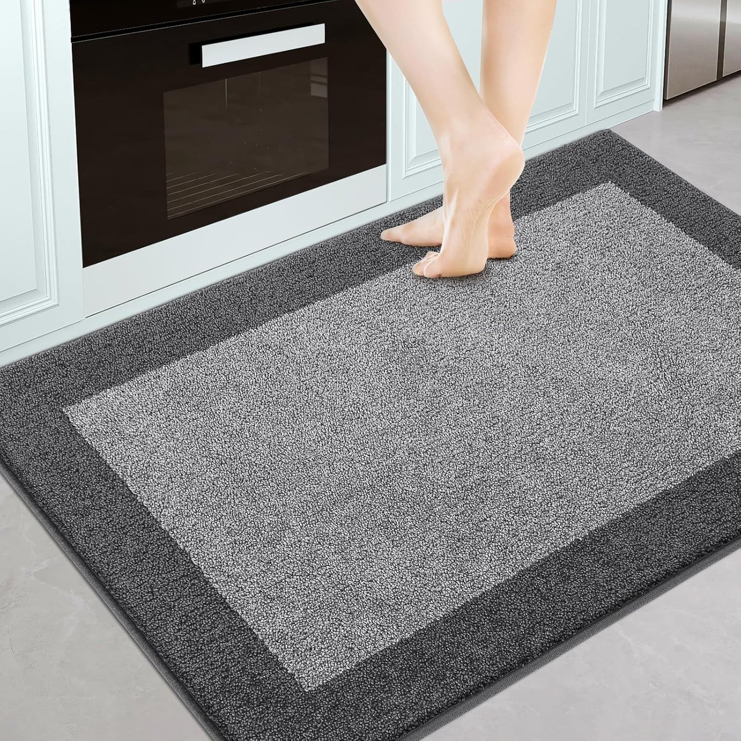 Machine Washable Kitchen Rug 32" x 48", Non Slip Indoor Door Rug, Absorbent Entrance Runner Rug for Bedroom, Hallway, Bathroom, Floor