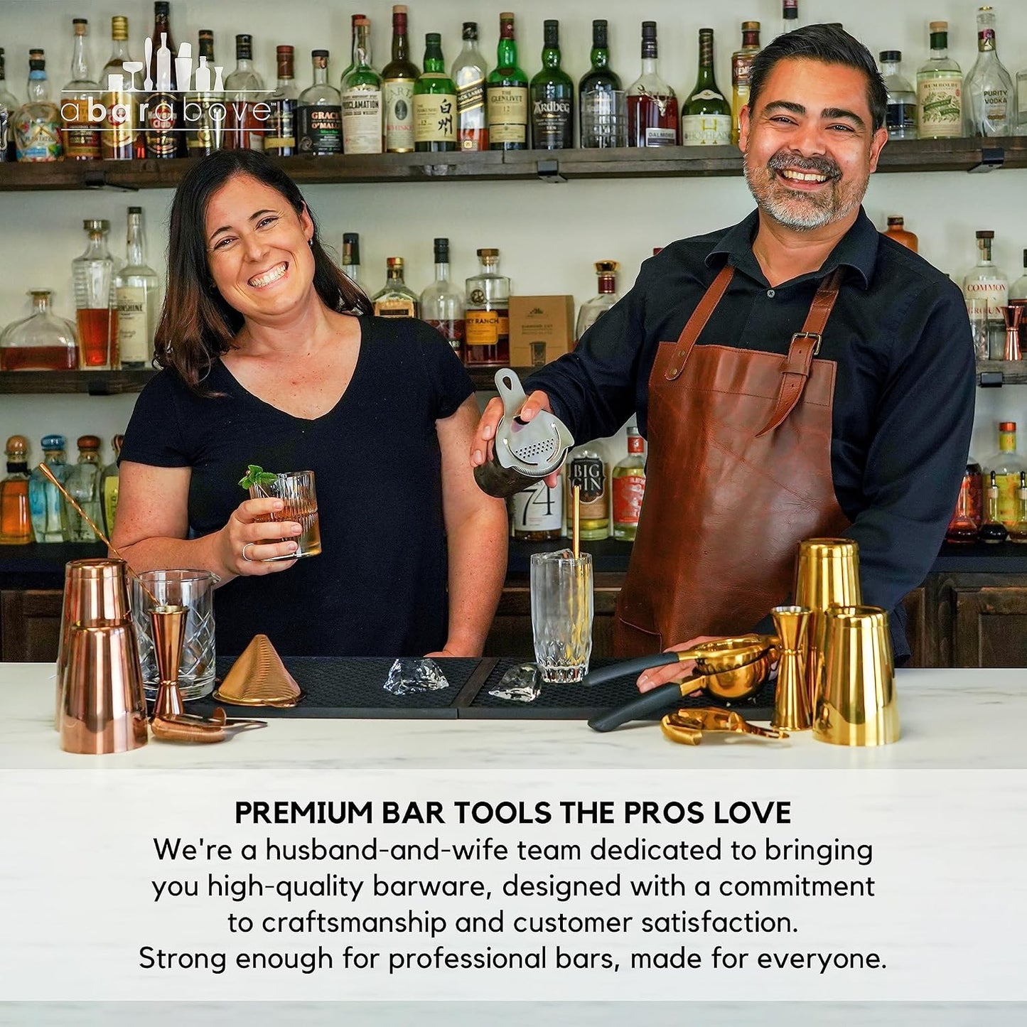 A Bar Above Gold Citrus Peeler, Premium Stainless Steel Fruit Peeler for Oranges, Lemons, and Garnishes, Ergonomic Bar Tool for Peeling Citrus, Cocktail Garnish Zester, Bartender Tool for Home and Bar