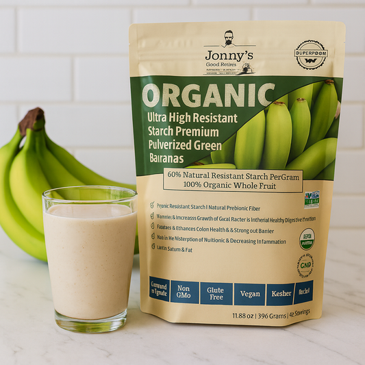 Organic Premium Green Banana Flour - High Resistant Starch & Prebiotic Fiber (42 Servings)
